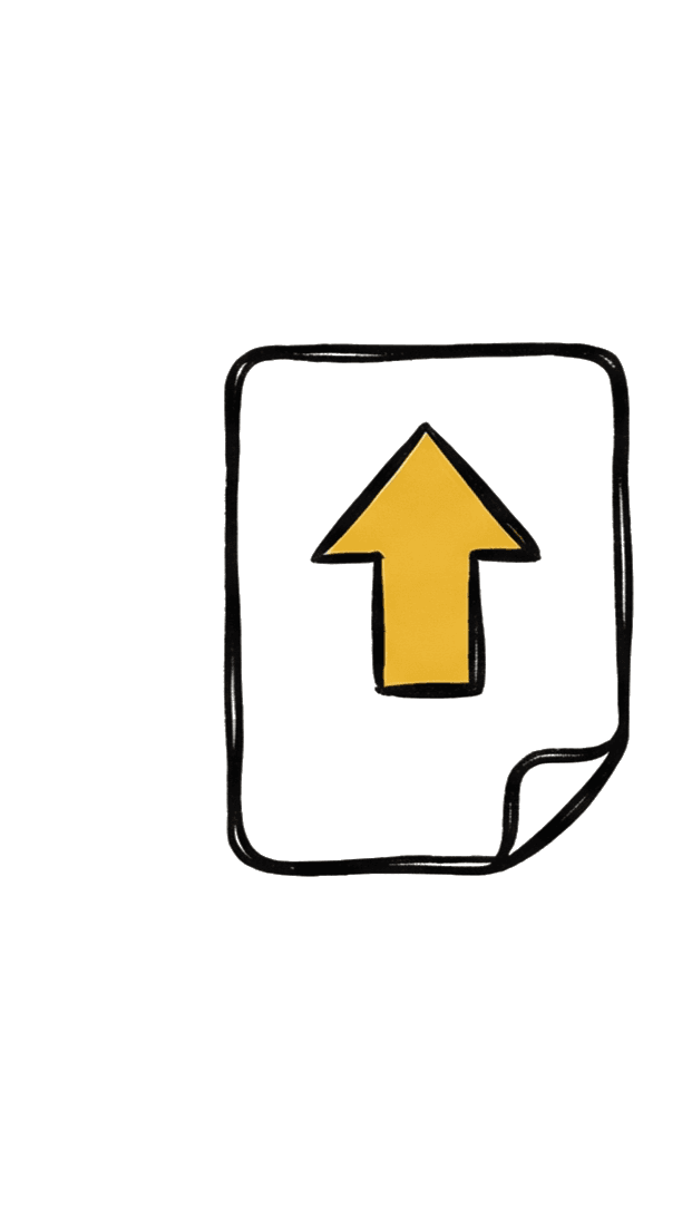 Step 01: Upload — Paste your text or upload a doc